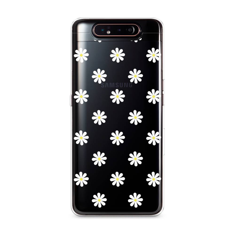 

Силиконовый чехол "Маленькие ромашки" на Samsung Galaxy A80, 28350-8