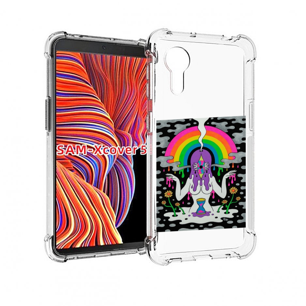 

Чехол MyPads девушка с радугой абстракция женский для Samsung Galaxy Xcover 5, Прозрачный, Tocco