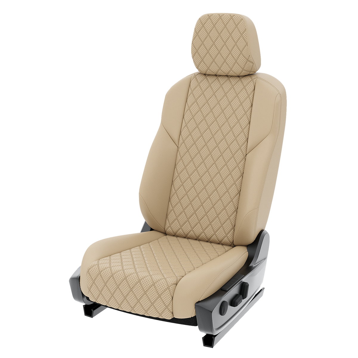 

Чехлы на сиденья Click Auto для УАЗ Патриот Пикап CA1609CF2S507 Экокожа ромб Бежевый, CA1609