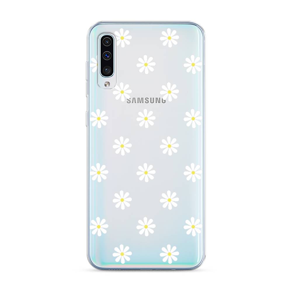 

Силиконовый чехол "Маленькие ромашки" на Samsung Galaxy A50, 27750-8