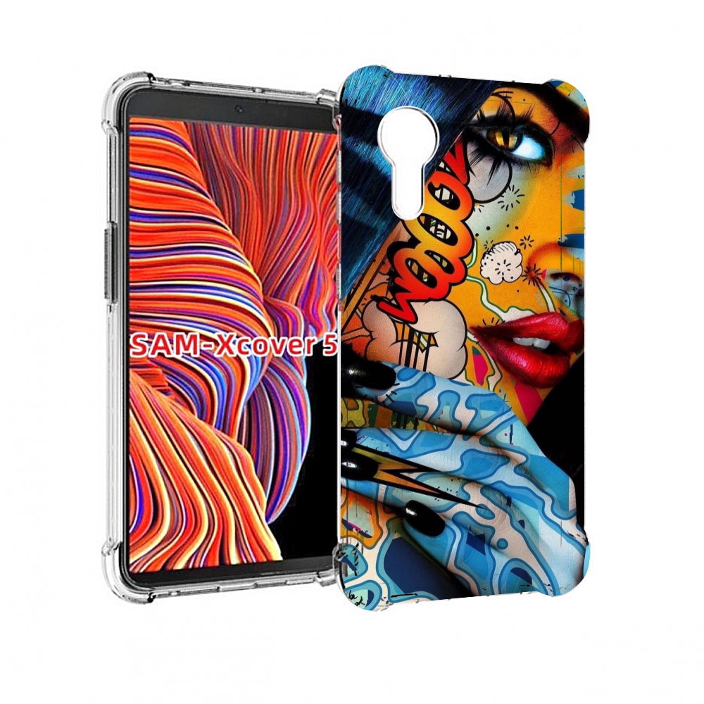 

Чехол MyPads девушка разрисованная краскам иженский для Samsung Galaxy Xcover 5, Прозрачный, Tocco