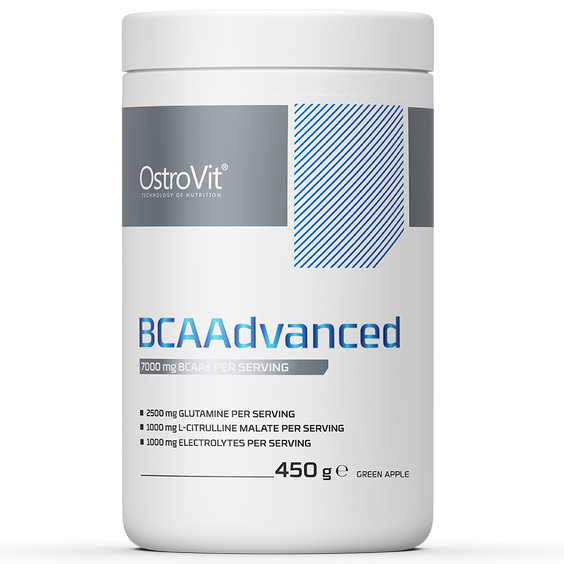 БЦАА OstroVit BCAAdvanced - 450 грамм, яблоко.