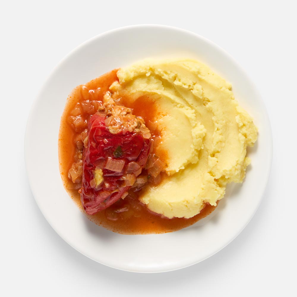 

Фаршированный перец У Палыча, с мясом и картофельным пюре, 300 г