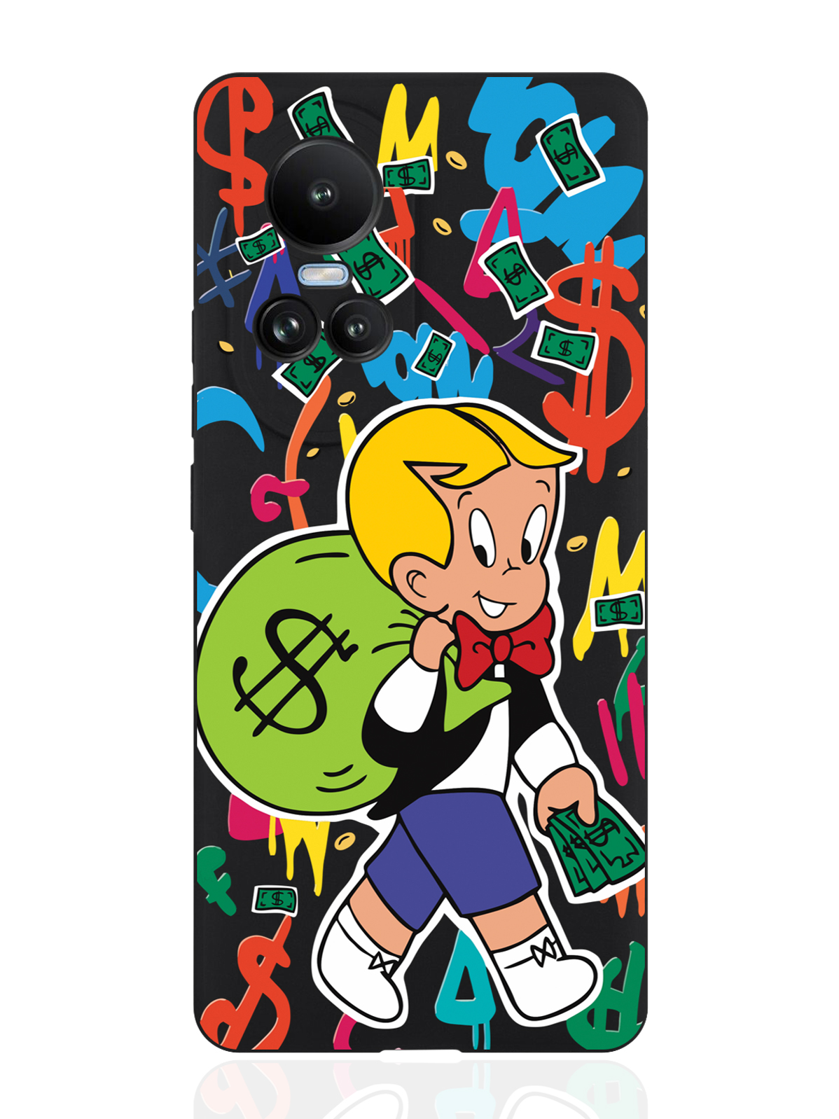 

Чехол для Oppo Reno10 Monopoly Richie Rich, Разноцветный
