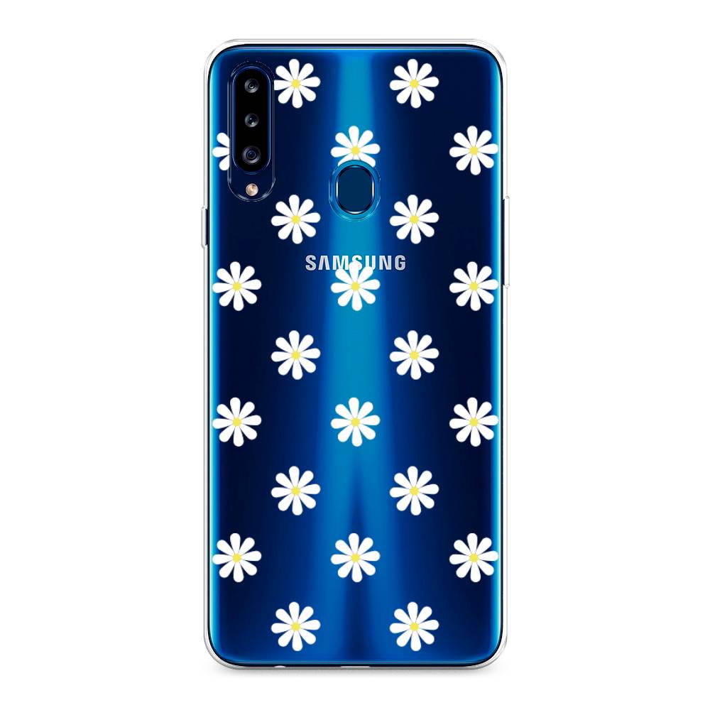 

Силиконовый чехол "Маленькие ромашки" на Samsung Galaxy A20s, 2100850-8