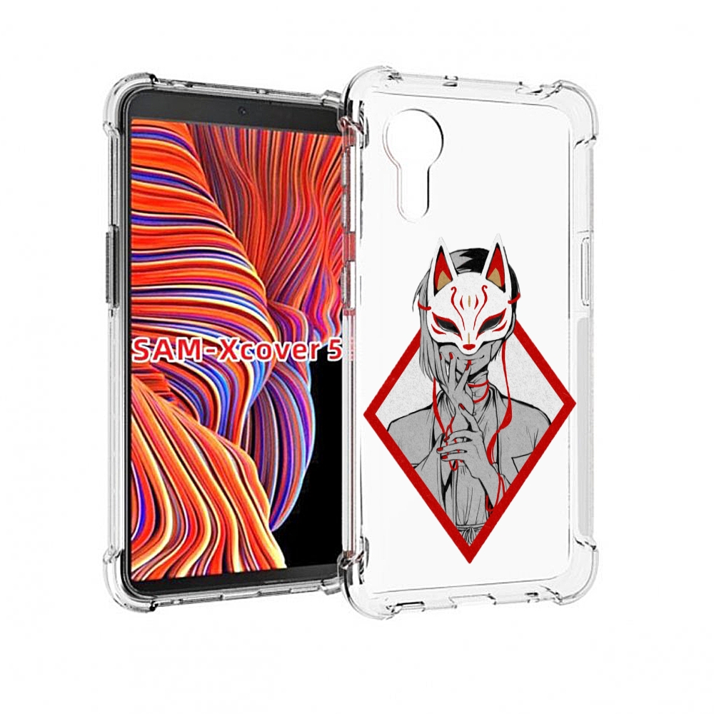 

Чехол MyPads девушка в маске япония для Samsung Galaxy Xcover 5, Прозрачный, Tocco