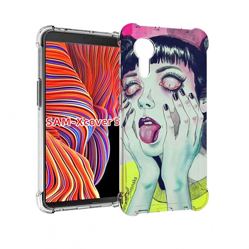 

Чехол MyPads девушка без зрачков для Samsung Galaxy Xcover 5, Прозрачный, Tocco