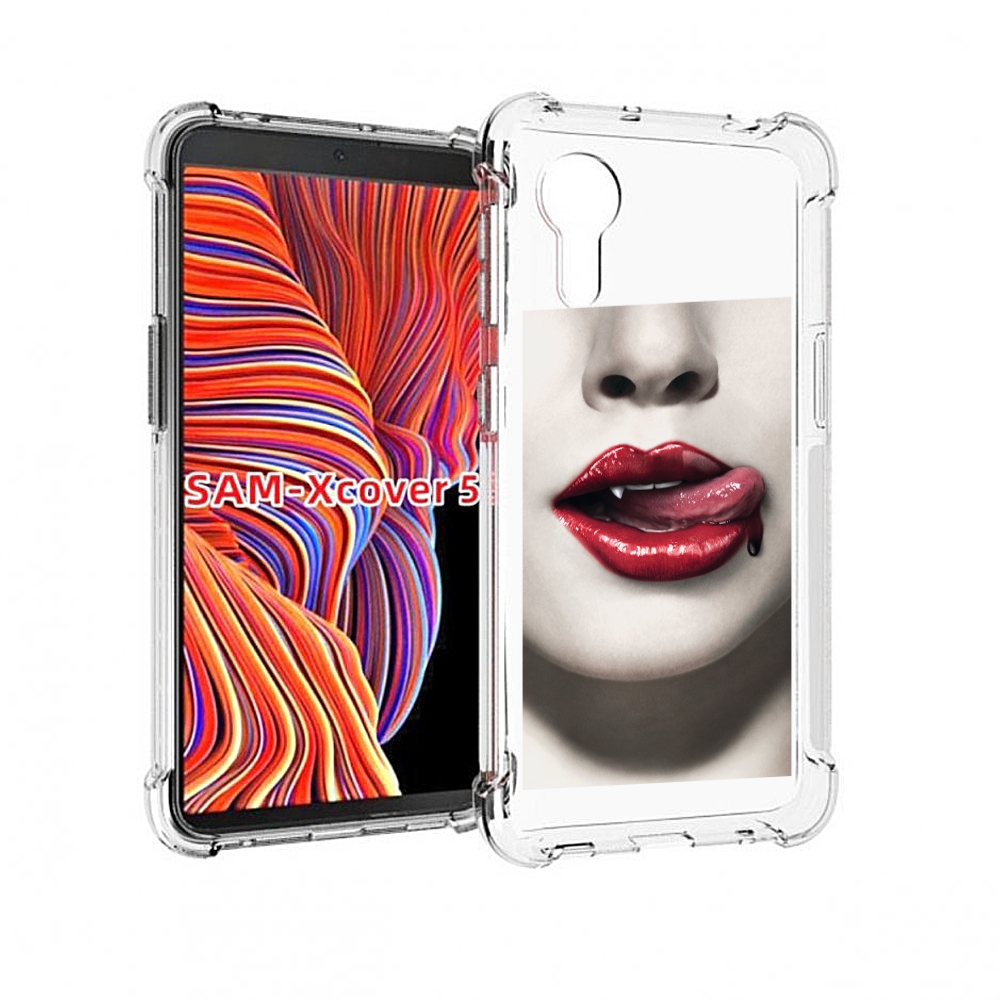 

Чехол MyPads губы-вампирши для Samsung Galaxy Xcover 5, Прозрачный, Tocco