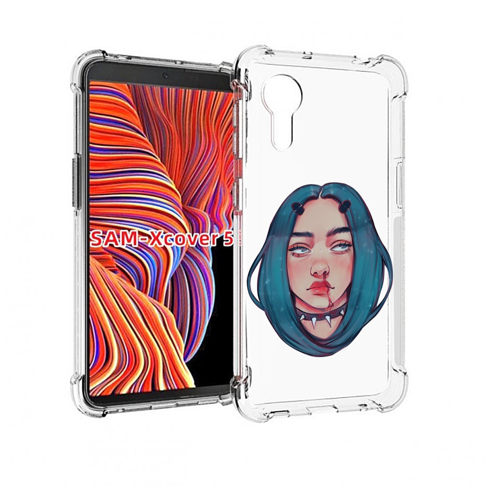 

Чехол MyPads грустная-девушка-с-синими-волосами для Samsung Galaxy Xcover 5, Прозрачный, Tocco