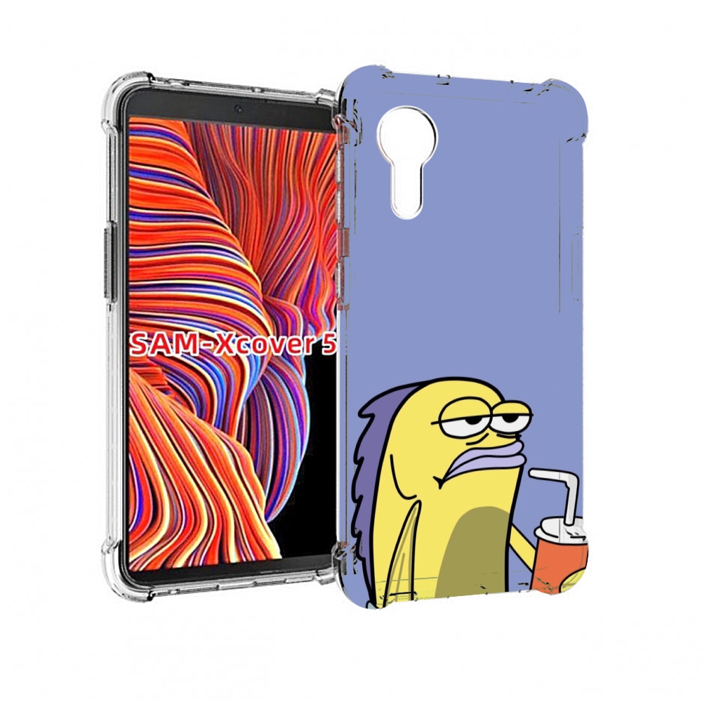 

Чехол MyPads грусная-рыба-из-спанч-боба для Samsung Galaxy Xcover 5, Прозрачный, Tocco