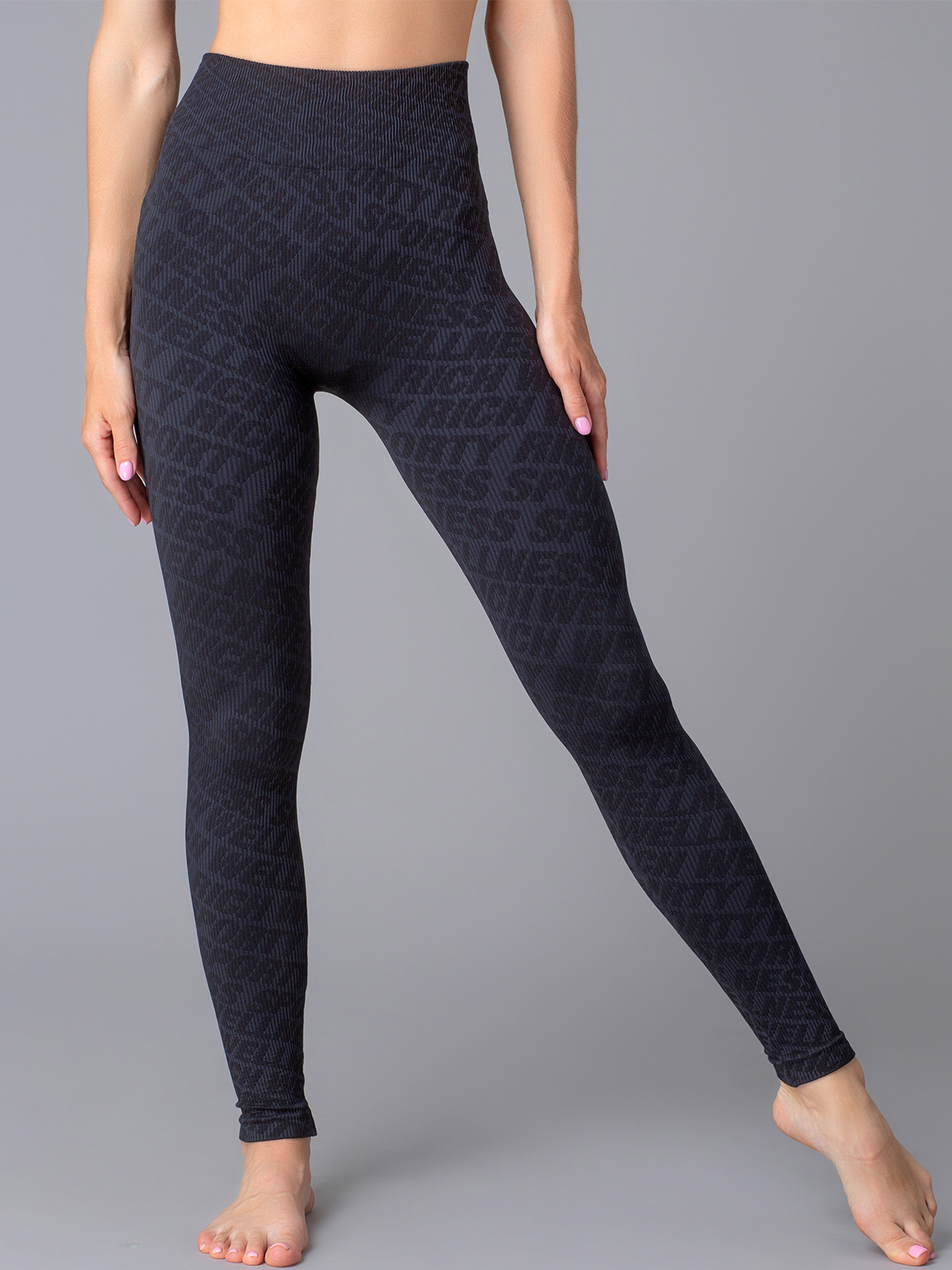 

Леггинсы женские Giulia LEGGINGS RIB WELLNESS черные S/M, LEGGINGS RIB WELLNESS