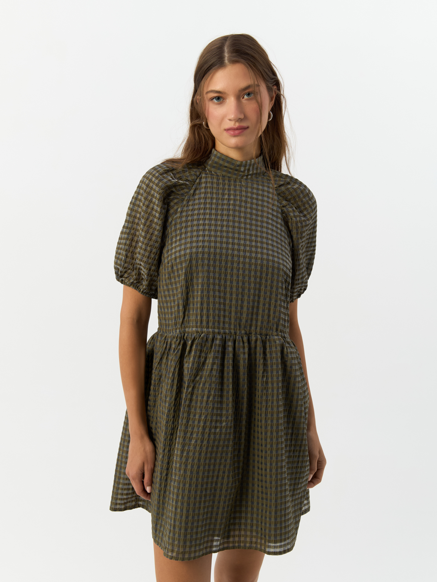 

Платье женское H&M 879646003 хаки 38 EU, 879646