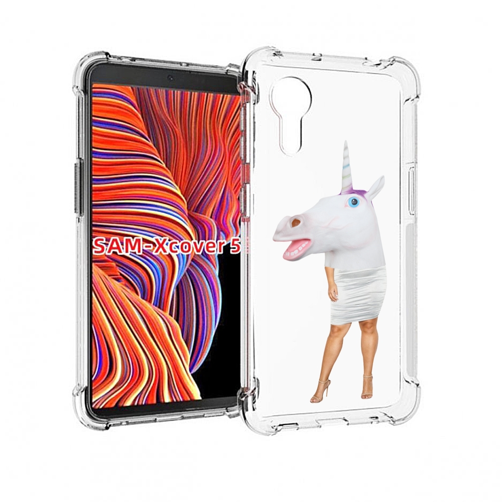 

Чехол MyPads голова-единорога для Samsung Galaxy Xcover 5, Прозрачный, Tocco