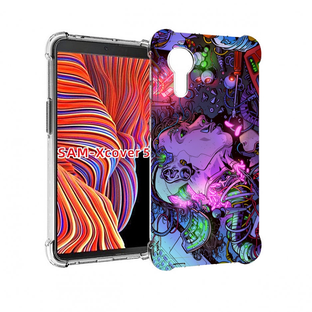 

Чехол MyPads голова робота мультик для Samsung Galaxy Xcover 5, Прозрачный, Tocco