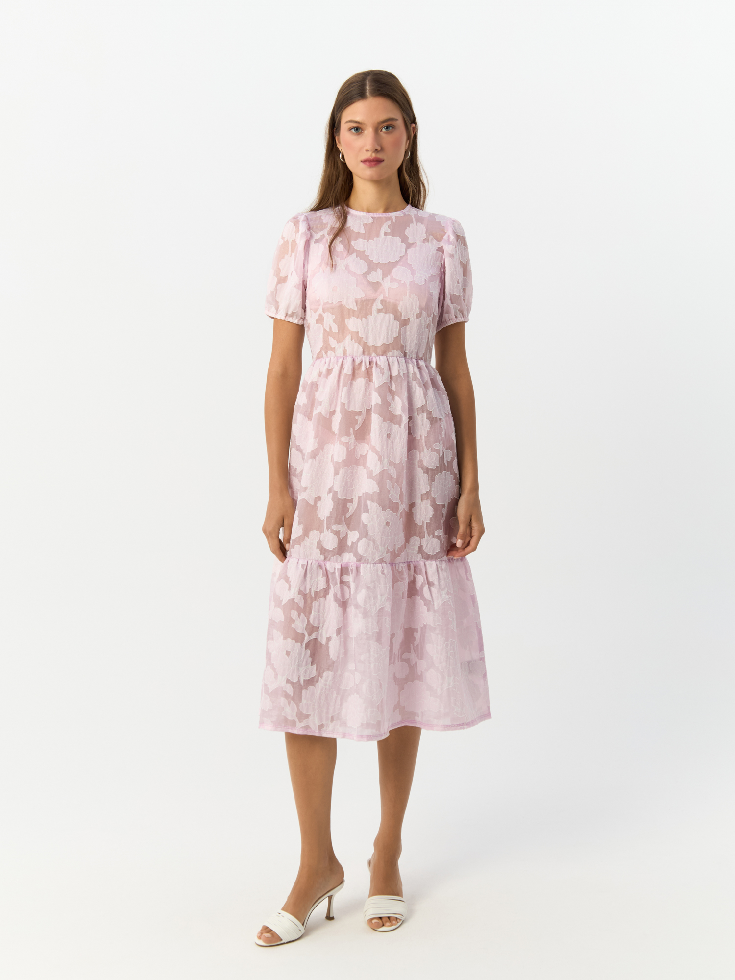 

Платье женское H&M 968718001 розовое 42 EU, Розовый, 968718