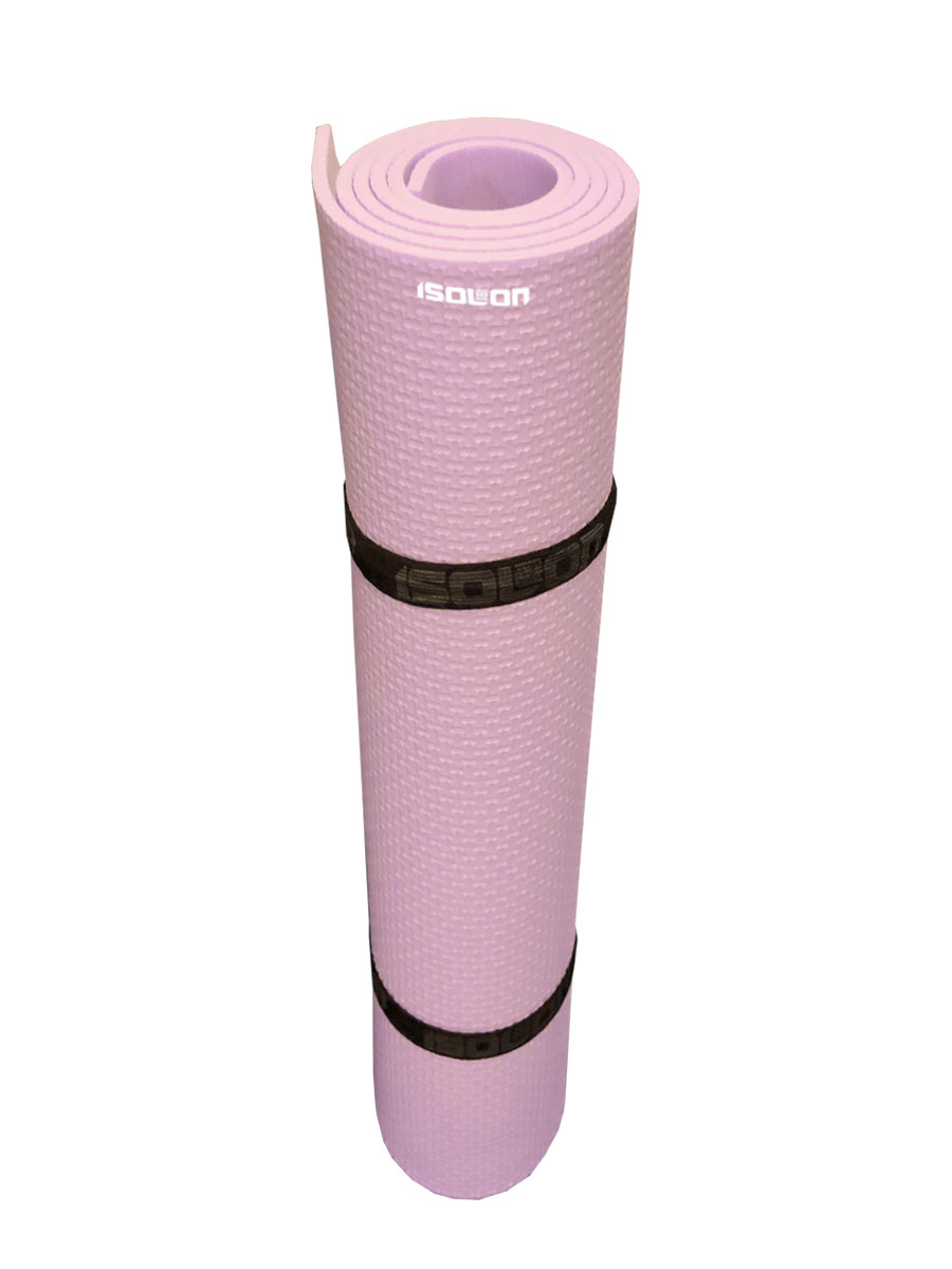 фото Коврик для фитнеса и гимнастики isolon fitness 5 мм, розовая пудра