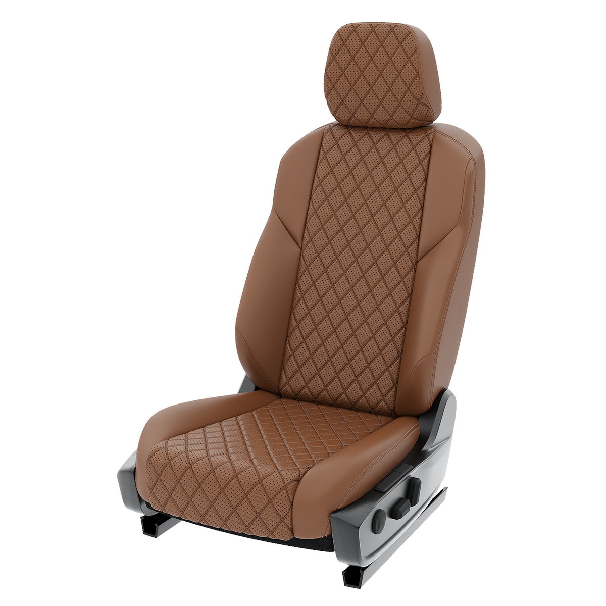 

Чехлы на сиденья Click Auto для УАЗ Патриот Пикап CA1609CF2S501 Экокожа ромб Коричневый, CA1609