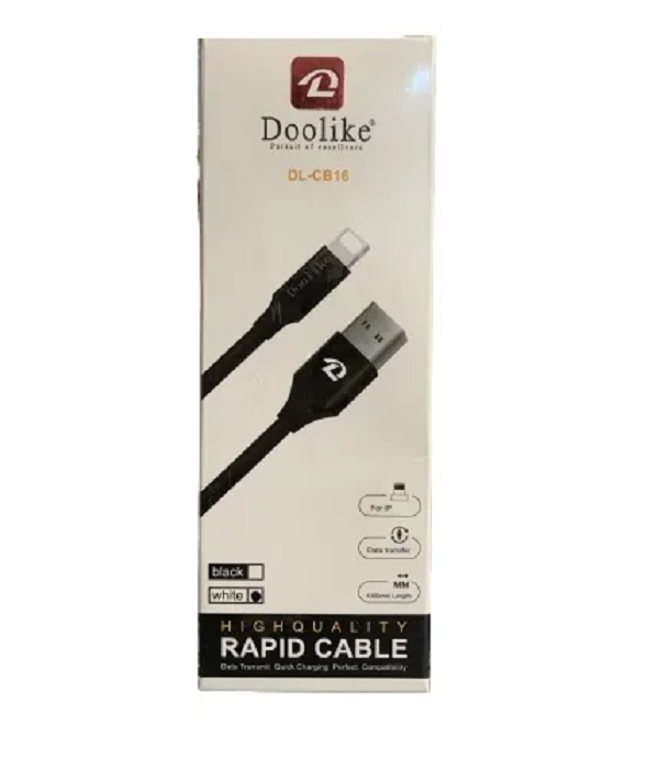 фото Кабель doolike dl-cb 16 usb - lightning 1 м, черный