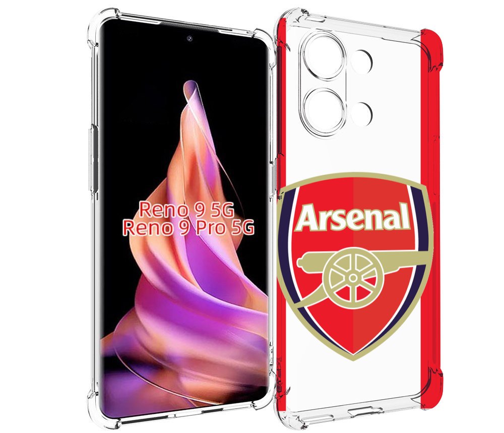 

Чехол MyPads фк арсенал лондон мужской для Oppo Reno 9/Reno 9 Pro, Прозрачный, Tocco