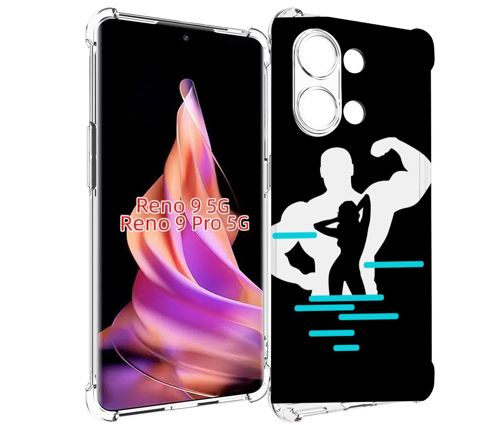 

Чехол MyPads фитнес-тренировка для Oppo Reno 9/Reno 9 Pro, Прозрачный, Tocco