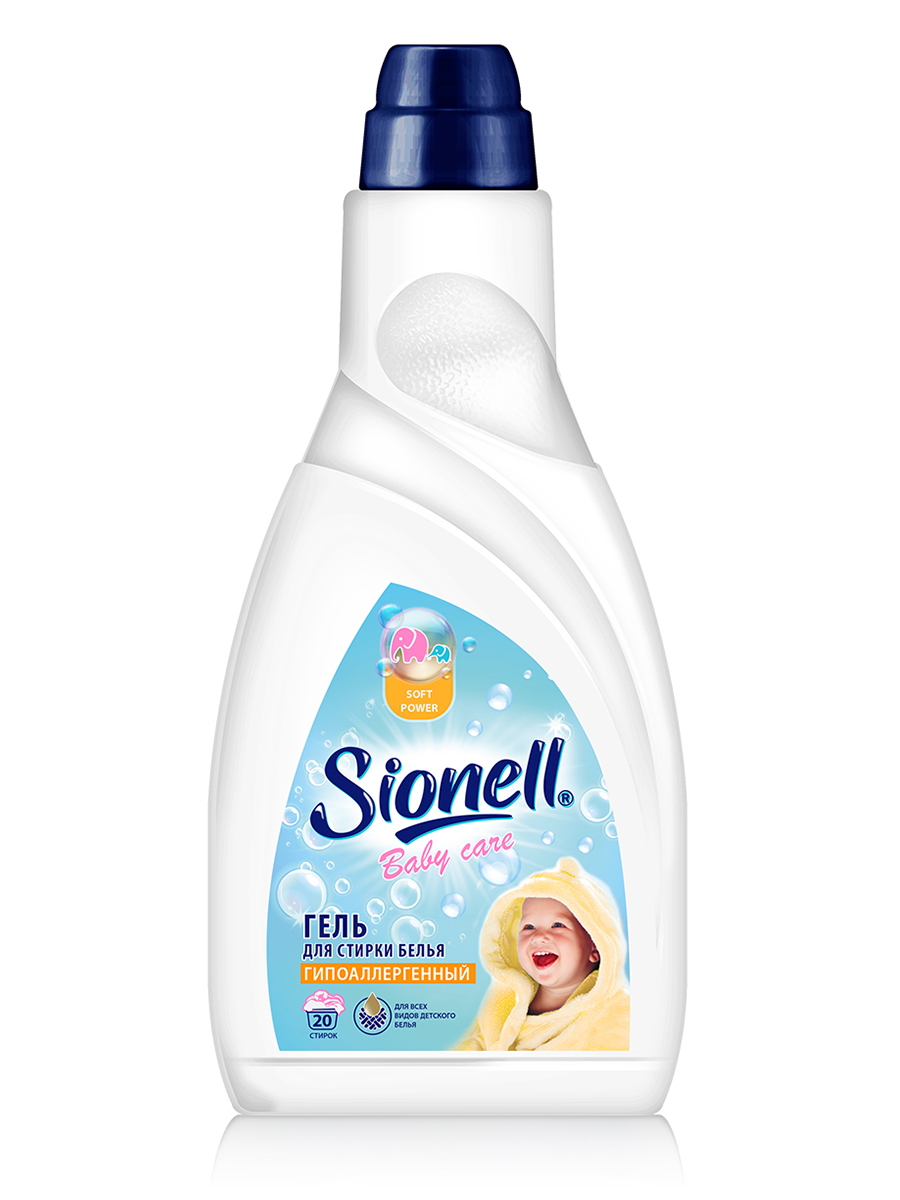 фото Гель для стирки sionell baby care 1 л