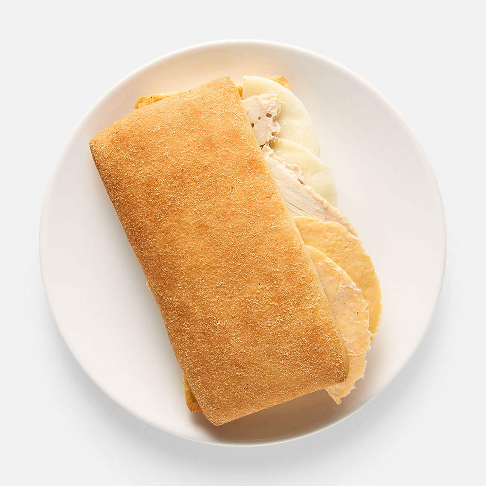 

Сэндвич Идеология еды, Нежный, с курицей, омлетом и моцареллой, 215 г