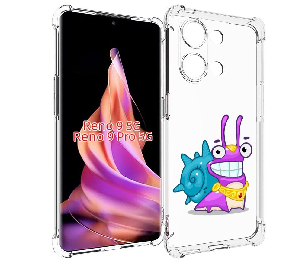 

Чехол MyPads улитка-принц для Oppo Reno 9/Reno 9 Pro, Прозрачный, Tocco