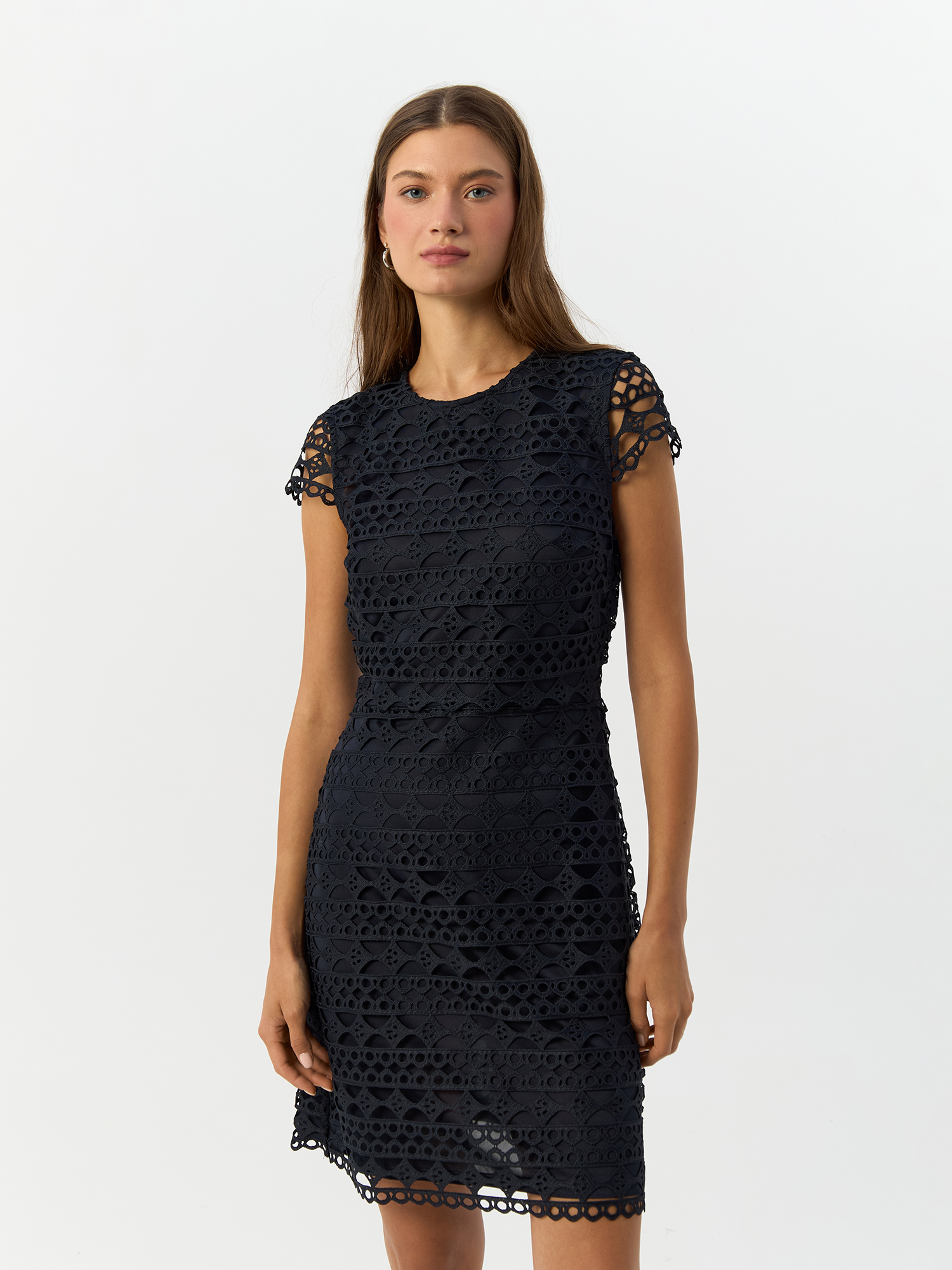 

Платье женское H&M 839402 синее 38 EU, Синий, 839402