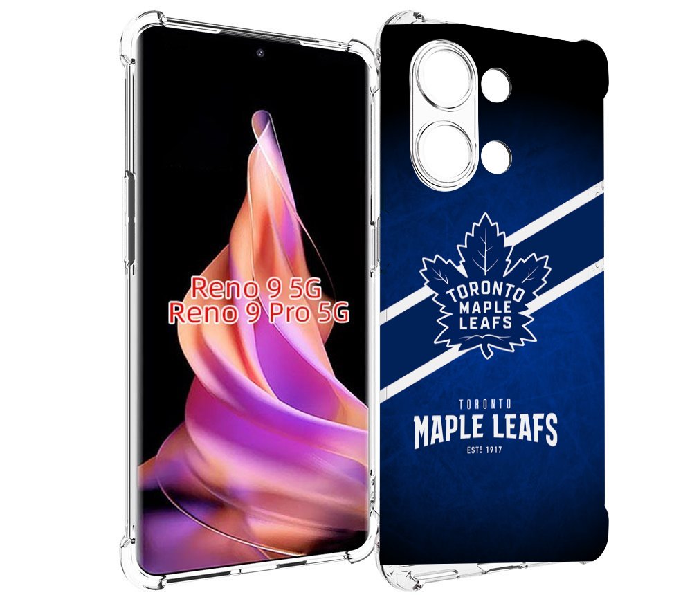 

Чехол MyPads торонто-меипл-лифс для Oppo Reno 9/Reno 9 Pro, Прозрачный, Tocco