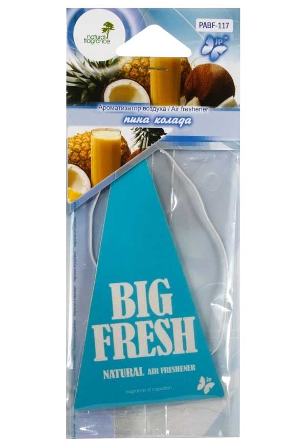 

Ароматизатор в машину FKVJP PABF-117 Big Fresh Пино колада, Прозрачный, PABF-117