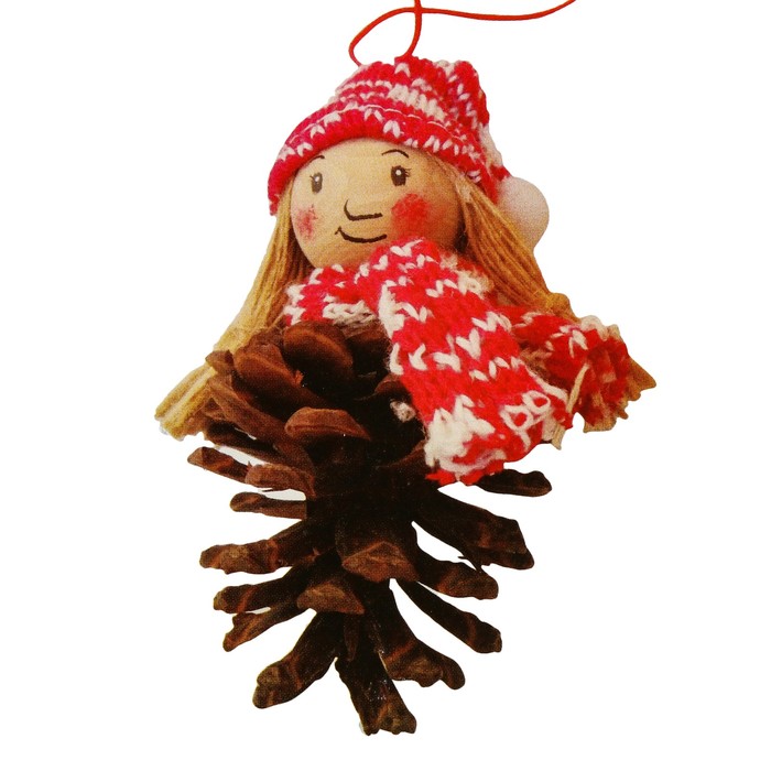 

Школа талантов Елочное украшение Девочка-шишка, Елочное украшение "Девочка-шишка"