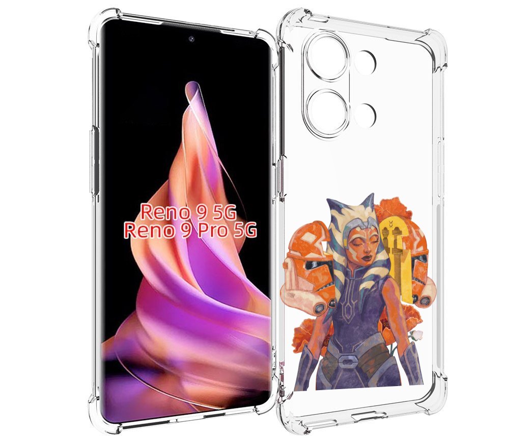 

Чехол MyPads тогрута-асока-тано для Oppo Reno 9/Reno 9 Pro, Прозрачный, Tocco