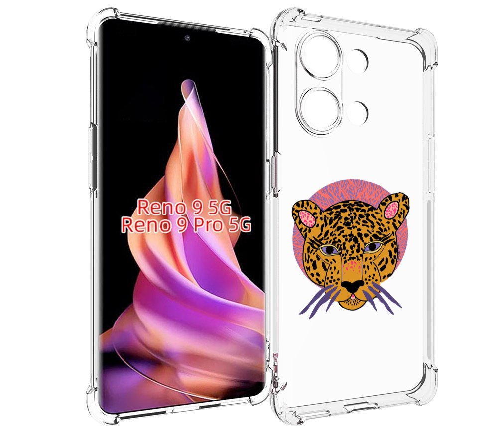

Чехол MyPads тигр-в-кругу для Oppo Reno 9/Reno 9 Pro, Прозрачный, Tocco