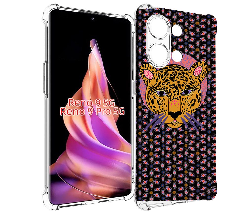 

Чехол MyPads тигр-в-глазах для Oppo Reno 9/Reno 9 Pro, Прозрачный, Tocco