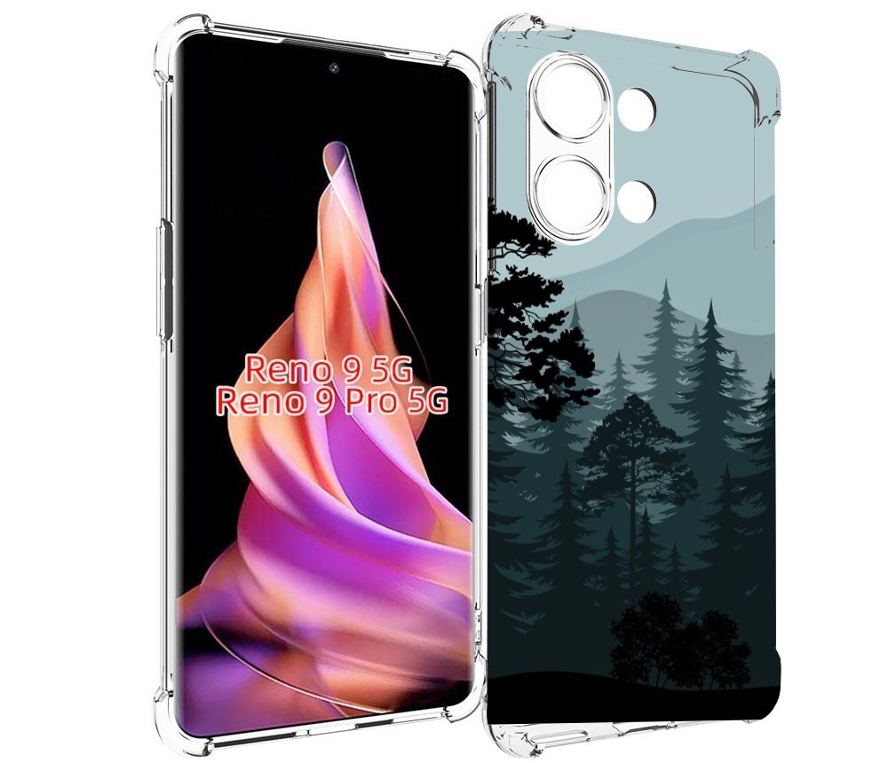 

Чехол MyPads темный лесочек для Oppo Reno 9/Reno 9 Pro, Прозрачный, Tocco