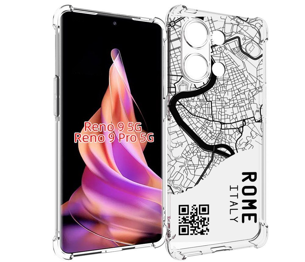 

Чехол MyPads схема-рим для Oppo Reno 9/Reno 9 Pro, Прозрачный, Tocco