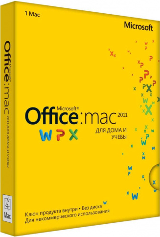 

Программное обеспечение Microsoft Office для дома и учебы 2011 для Mac