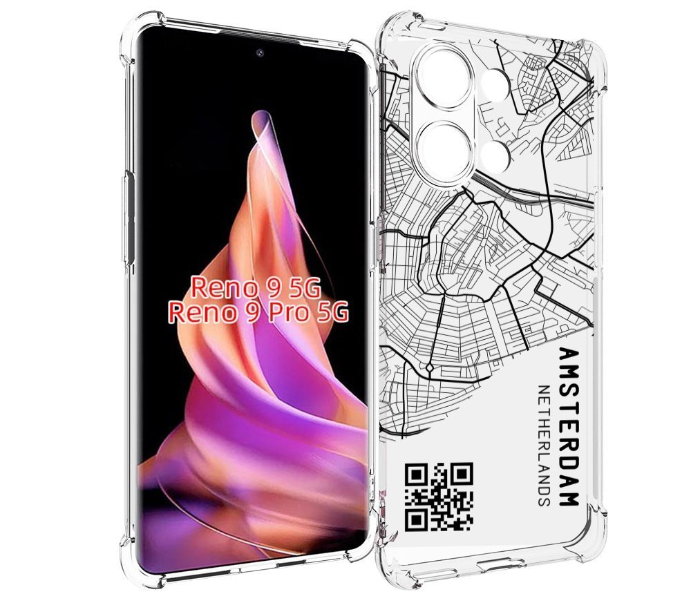 

Чехол MyPads схема-амстердам для Oppo Reno 9/Reno 9 Pro, Прозрачный, Tocco