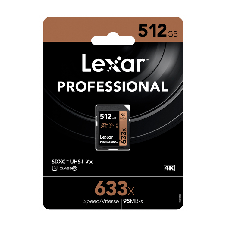 фото Карта памяти lexar professional 633x sdxc 512gb (lsd512cbeu633)