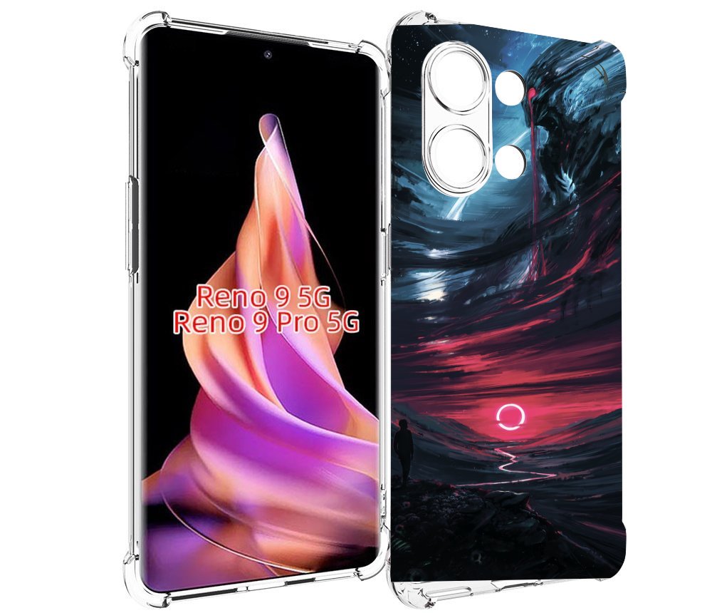 

Чехол MyPads страшный мир для Oppo Reno 9/Reno 9 Pro, Прозрачный, Tocco
