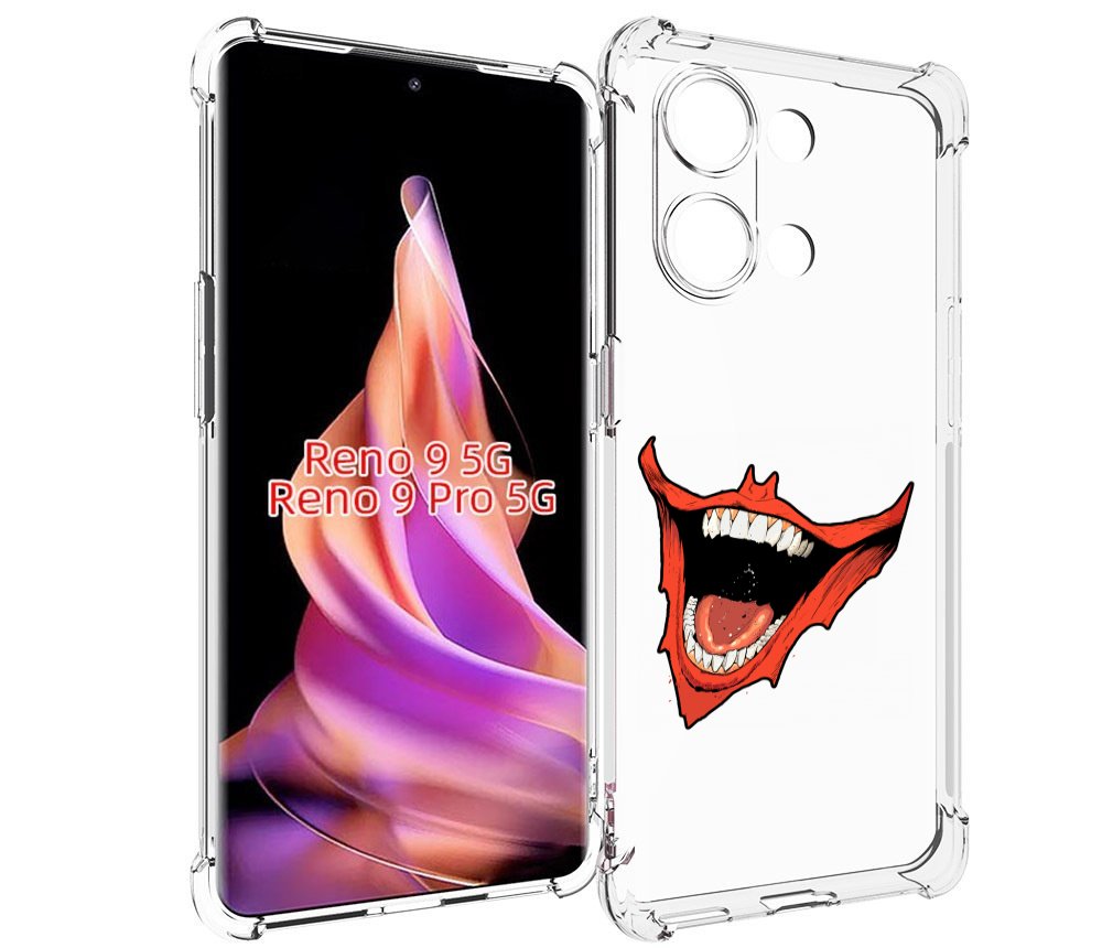 

Чехол MyPads страшная-улыбка для Oppo Reno 9/Reno 9 Pro, Прозрачный, Tocco