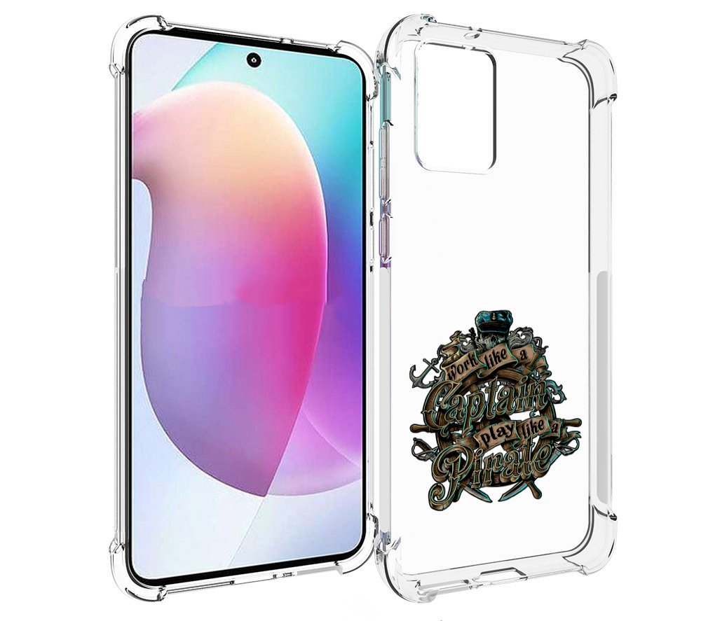 

Чехол MyPads капитан пиратов для Motorola Edge 30 Neo, Прозрачный, Tocco