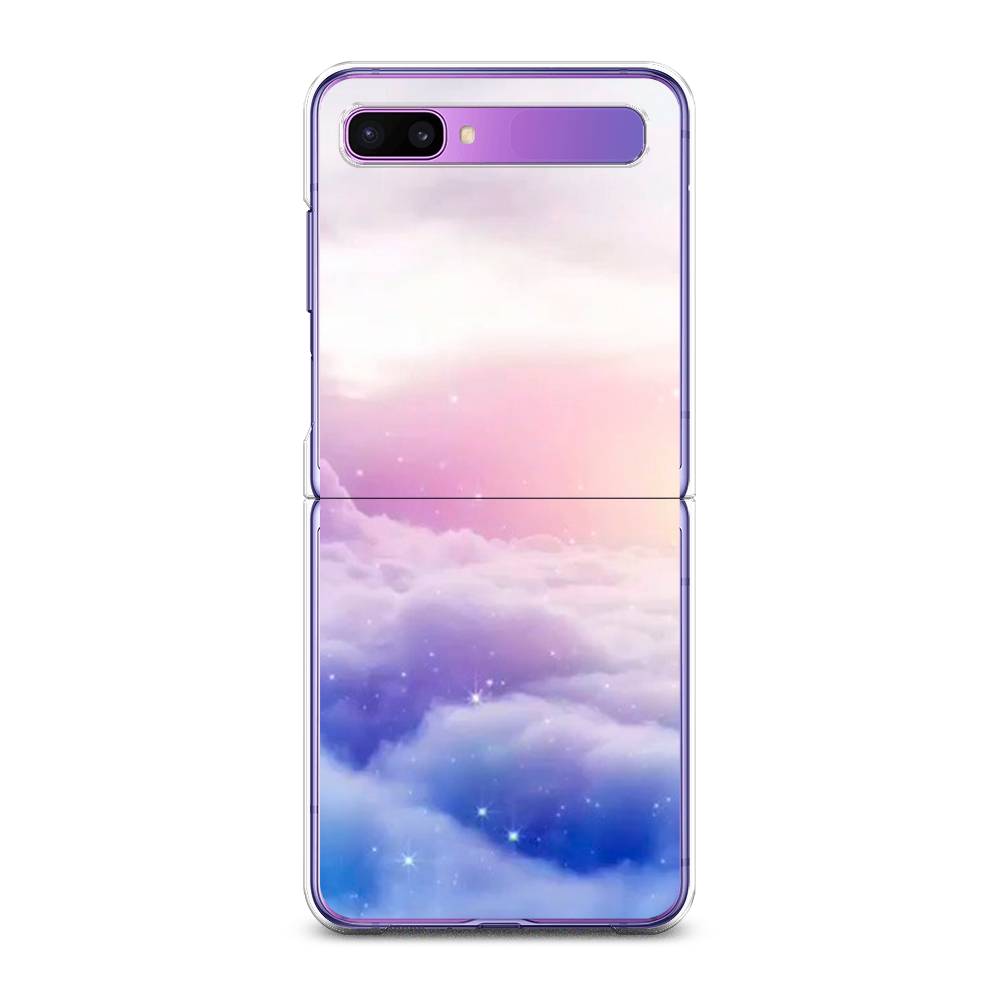 

Чехол на Samsung Galaxy Z Flip 1 "Небеса", Голубой;белый;розовый, 2107150-2