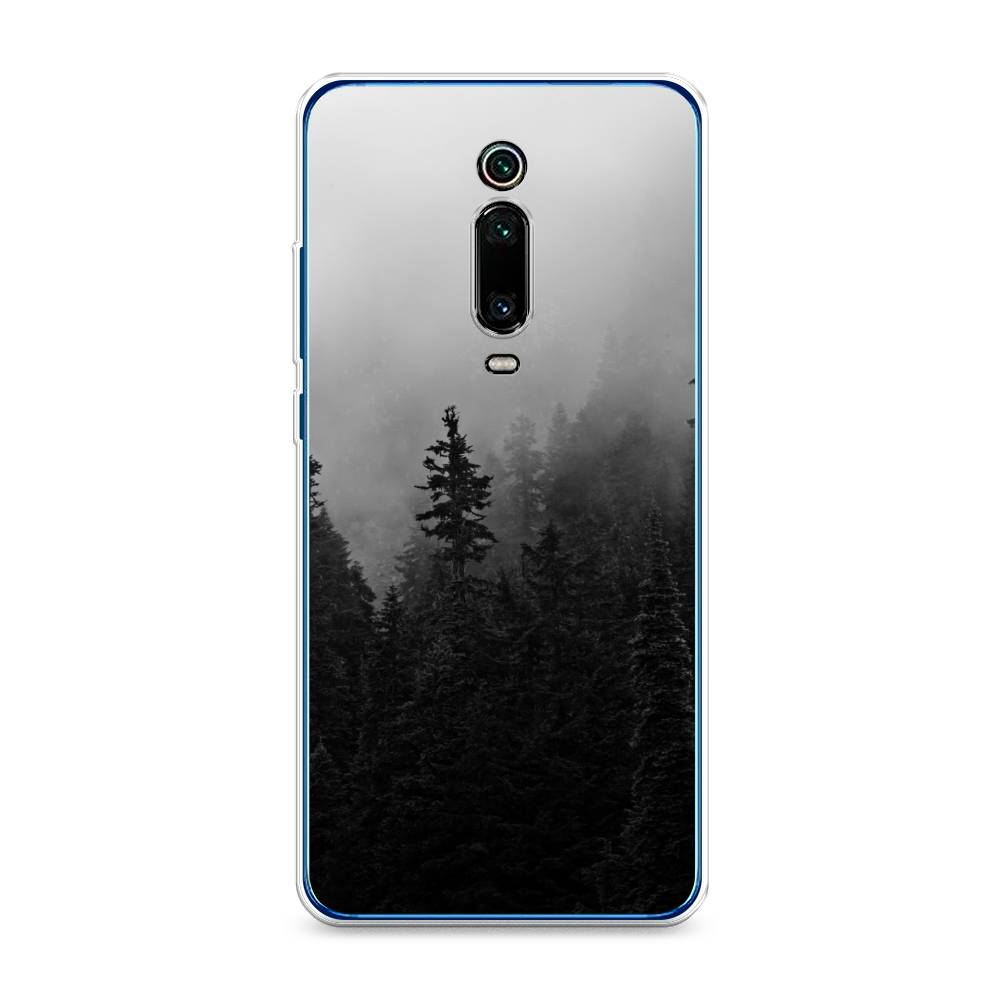 

Чехол на Xiaomi Redmi K20 "Туманный лес", Серый;черный, 35850-2
