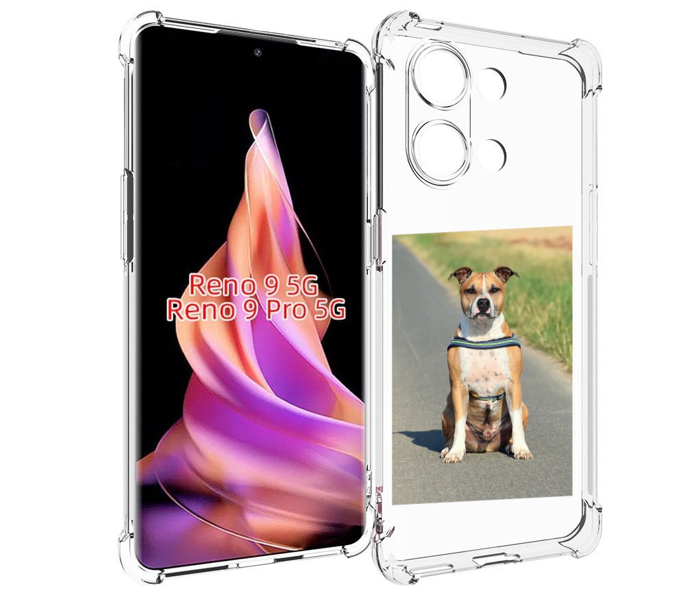 

Чехол MyPads стаффорд терьер для Oppo Reno 9/Reno 9 Pro, Прозрачный, Tocco