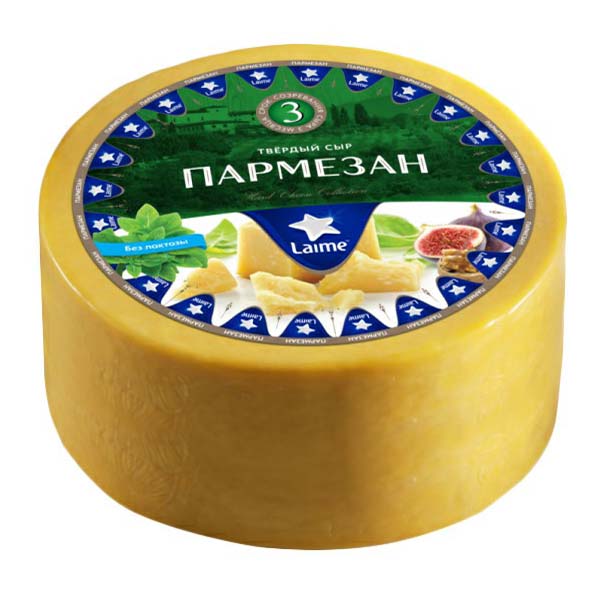 

Сыр твердый Laime Пармезан 40% +- 350 г