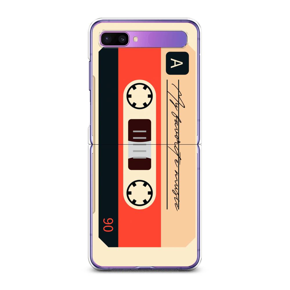 

Чехол на Samsung Galaxy Z Flip 1 "Бежевая кассета", Черный;красный;бежевый, 2107150-6