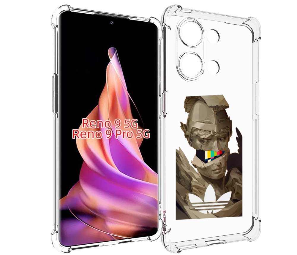 

Чехол MyPads статуя-адидас для Oppo Reno 9/Reno 9 Pro, Прозрачный, Tocco