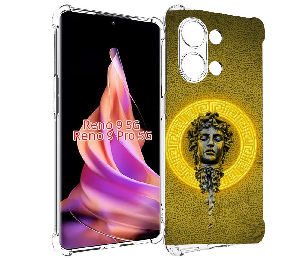 

Чехол MyPads статуя версачи для Oppo Reno 9/Reno 9 Pro, Прозрачный, Tocco