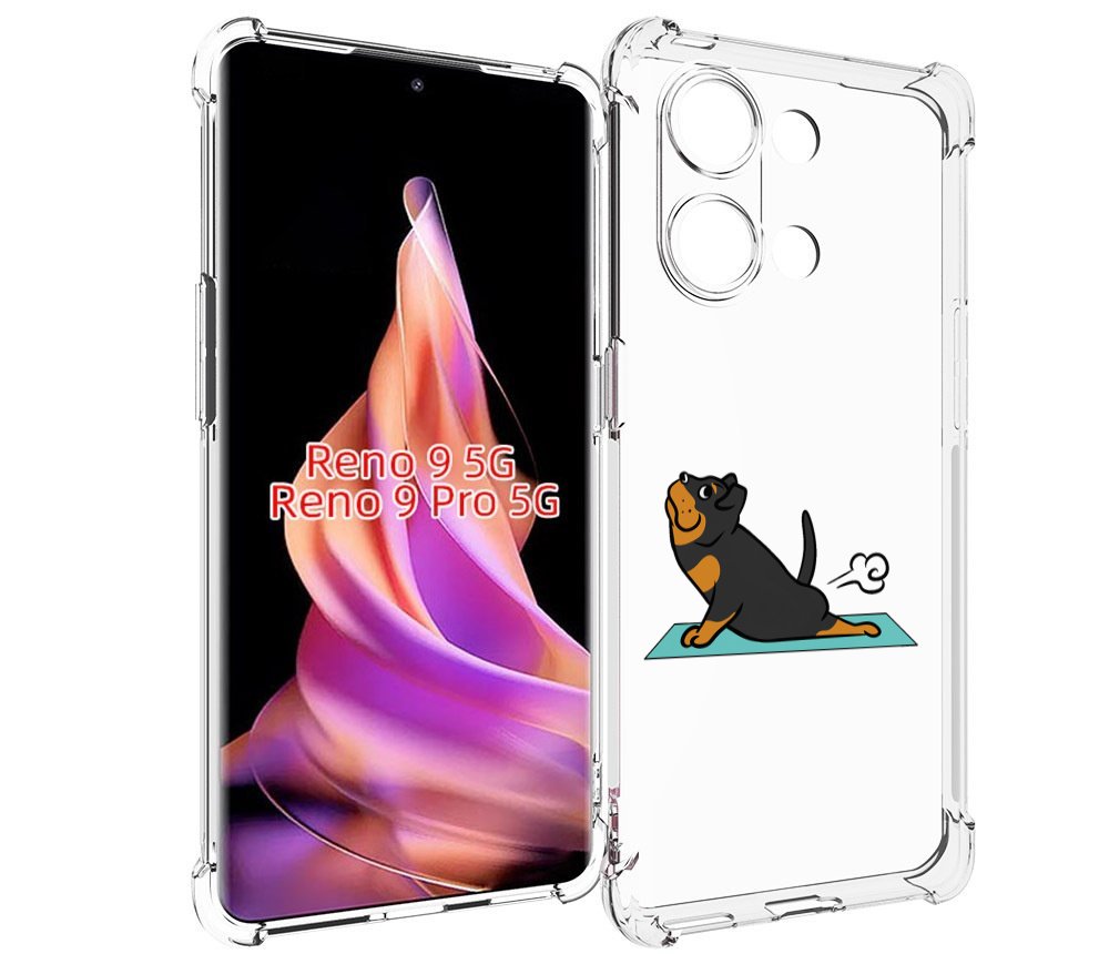 

Чехол MyPads спортивная-собачка для Oppo Reno 9/Reno 9 Pro, Прозрачный, Tocco